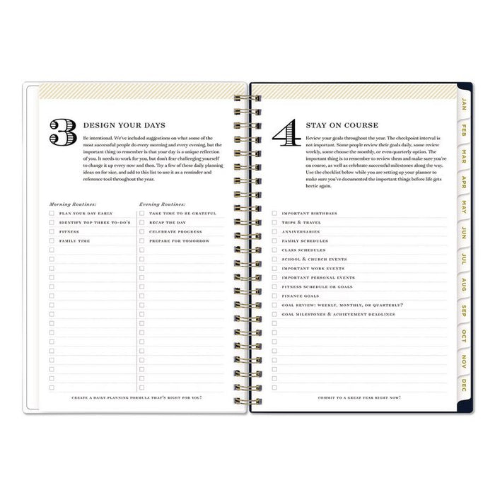 Day Designer Peyton Create-Your-Own Cover Weekly/Monthly Planner, Floral Artwork, 8 x 5, Navy Cover, 12-Month (Jan-Dec): 2026
