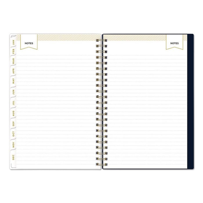 Day Designer Peyton Create-Your-Own Cover Weekly/Monthly Planner, Floral Artwork, 8 x 5, Navy Cover, 12-Month (Jan-Dec): 2026