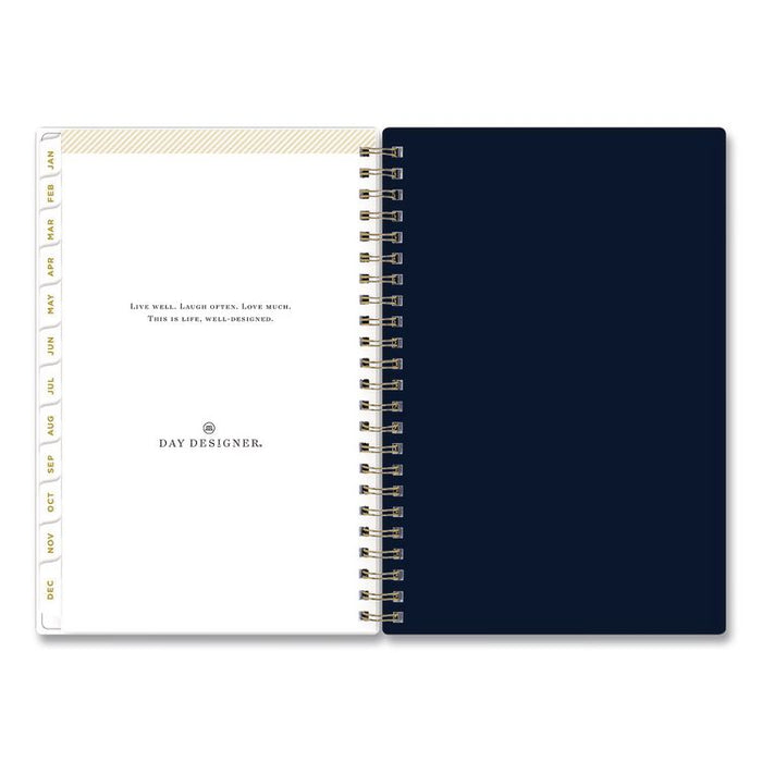 Day Designer Peyton Create-Your-Own Cover Weekly/Monthly Planner, Floral Artwork, 8 x 5, Navy Cover, 12-Month (Jan-Dec): 2026