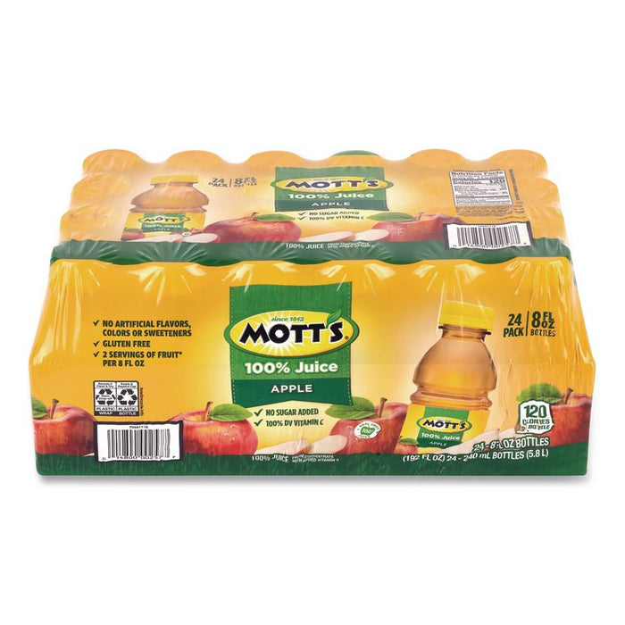 100% Original Apple Juice, Apple, 8 oz Bottle, 24/Carton