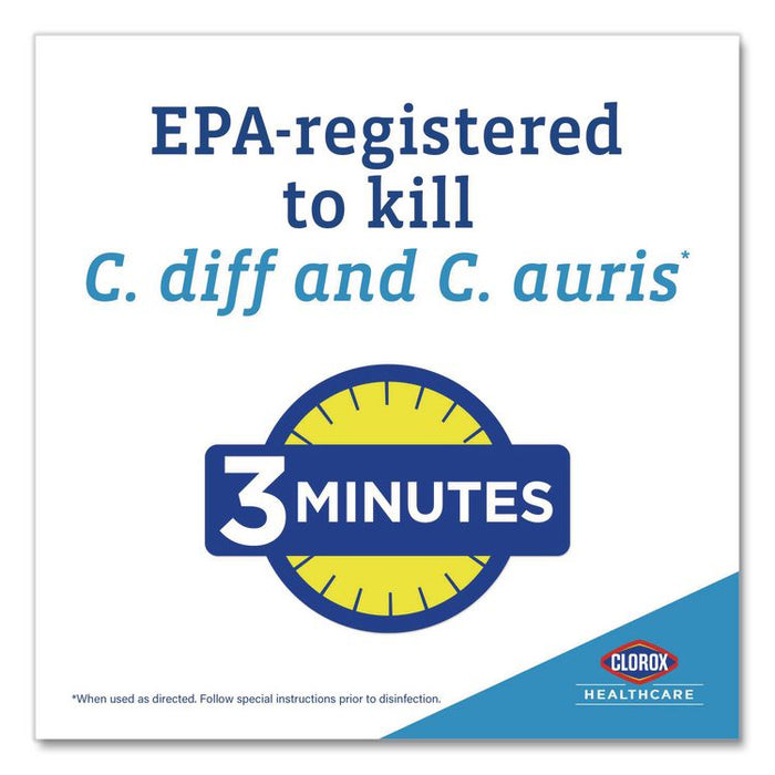 Bleach Germicidal Wipes, 1-Ply, 6.75 x 9, Unscented, White, 70/Canister