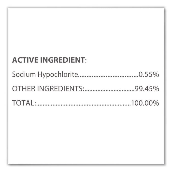 Bleach Germicidal Wipes, 1-Ply, 6.75 x 9, Unscented, White, 70/Canister
