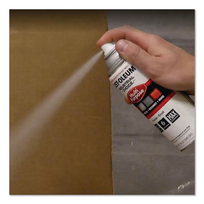Industrial Choice 1600 System Multi-Purpose Enamel Spray Paint, Gloss Aluminum, 12 oz Aerosol Can, 6/Carton