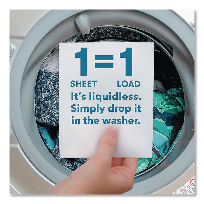 Liquidless Laundry Detergent Sheets, Free and Clear, 50 Sheets/Box