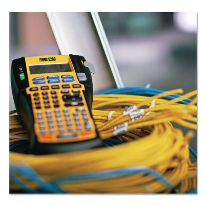 Rhino 5200 Industrial Label Maker Kit, 5 Lines, 4.9 x 9.2 x 2.5