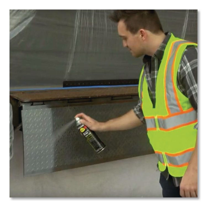Hard Hat High Performance V2100 System Rust Preventive Bright Galvanizing Compound, Gloss Gray, 20 oz Aerosol Can, 6/CT