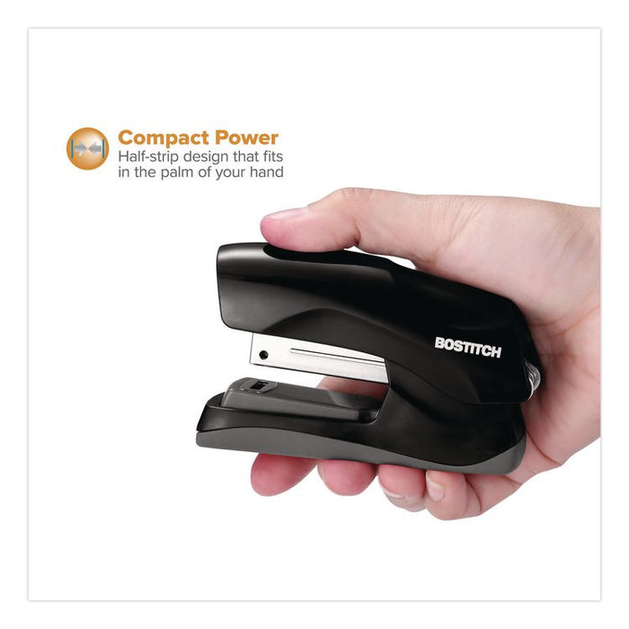 Flat Clinch Stapler, 40-Sheet Capacity, Black