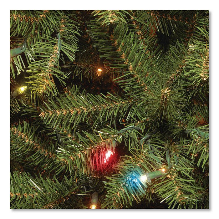 Pre-Lit Aspen Spruce Slim Tree, 48" x 48" x 90", Green Tree, Green Tree Stand