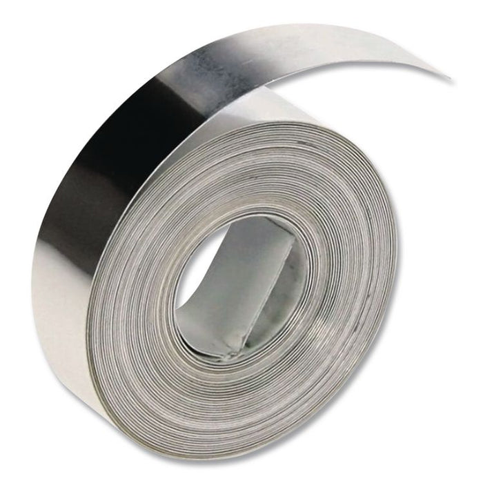 Rhino Metal Label Non-Adhesive Tape, 0.5" x 16 ft, Aluminum