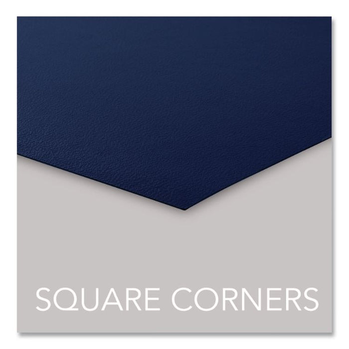 Opaque Plastic Presentation Covers for Binding Systems, Plastic, Square Corners, 11 x 8.5, Navy, 50/Pack