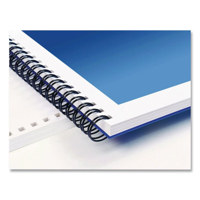 WireBind Spines for 11 x 8.5 Documents, 32 Rings, 0.38" (85-Sheet) Capacity, Black, 100/Box