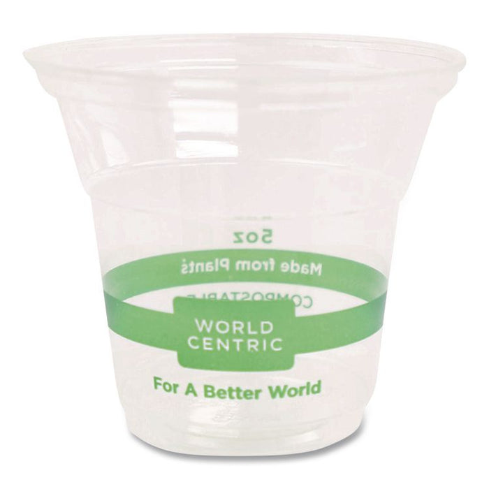 PLA Clear Cold Cups, 5 oz, Plastic, Clear, 2,000/Carton
