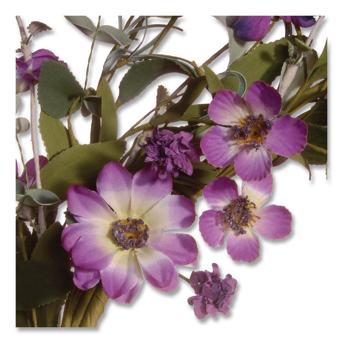 Garden Accents Purple Daisy Wreath, 20" x 3", Purple