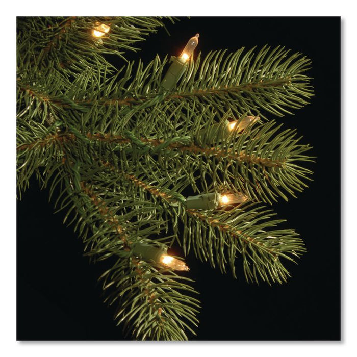 Pre-Lit Downswept Douglas Fir Tree, 49" x 49" x 78", Green Tree, Green Tree Stand