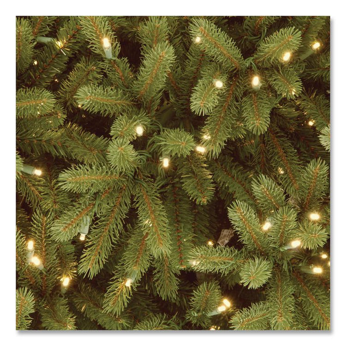 Pre-Lit Grande Fir Pencil Slim Tree, 78" x 78" x 108", Green Tree, Green Tree Stand
