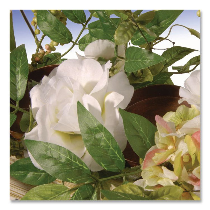 Spring Candleholder Table Decoration, 9" x 22" x 9", Cream