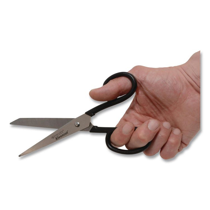 Kleencut Stainless Steel Shears, 8" Long, 3.75" Cut Length, Straight Black Handle