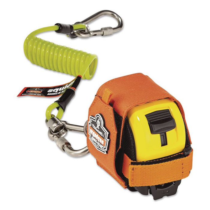 Squids 3190 Tape Measure Tethering Kit, 2 lb Max Working Capacity, 6.5" to 48" Long, Lime/Black