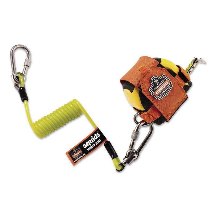 Squids 3190 Tape Measure Tethering Kit, 2 lb Max Working Capacity, 6.5" to 48" Long, Lime/Black