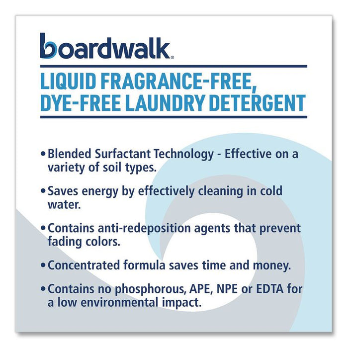 Liquid Fragrance-Free, Dye-Free Laundry Detergent, Unscented, 1 gal Bottle, 4/Carton