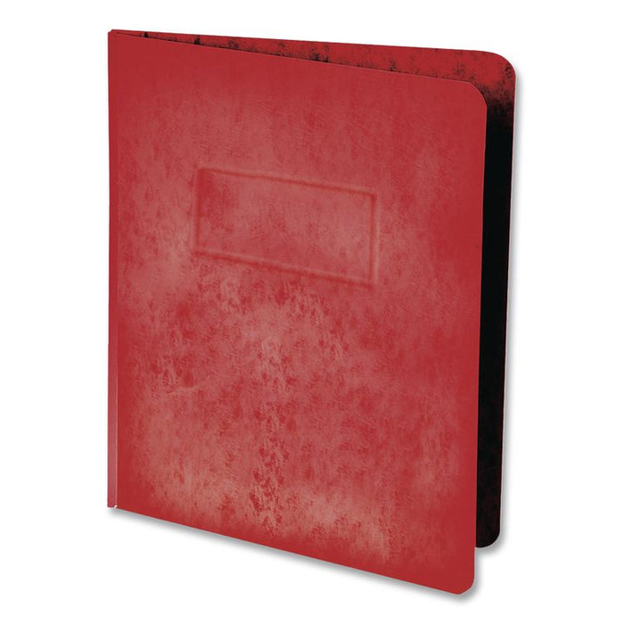 Heavyweight PressGuard and Pressboard Report Cover w/Reinforced Side Hinge, 2-Prong Fastener, 3" Cap, 8.5 x 11, Executive Red