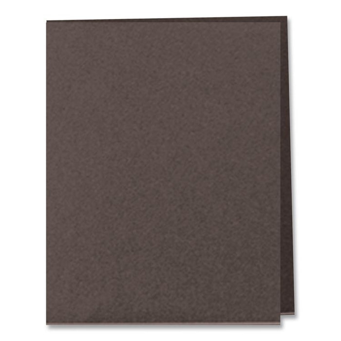 Twin-Pocket Folder, Accommodates (100) 11 x 8.5 Sheets, Black, 25/Box