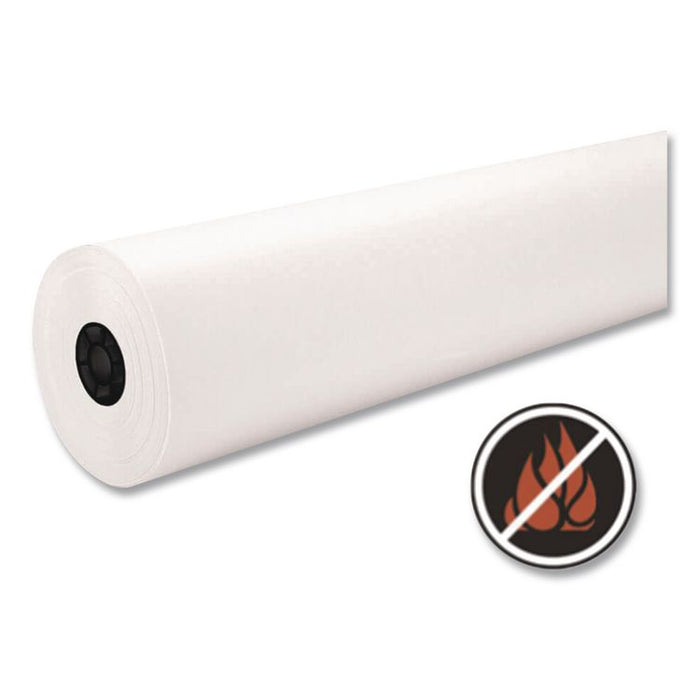 Decorol Flame Retardant Art Rolls, 40 lb Cover Weight, 36" x 1000 ft, Frost White