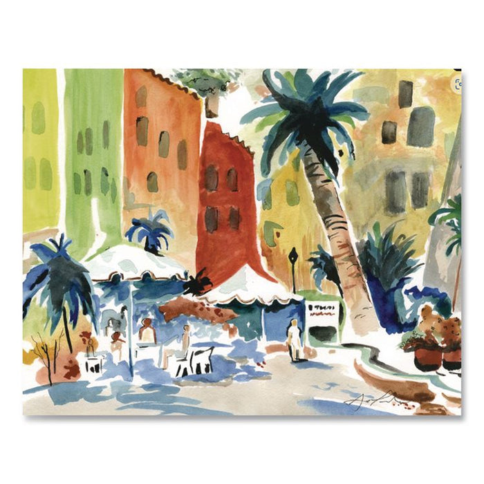 Artist Watercolor Paper Pad, Yellow Cover, Unruled, (12) White 9 x 12 Sheets