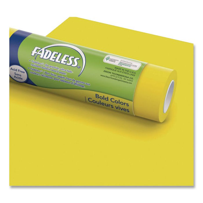 Fadeless Paper Roll, 50 lb Bond Weight, 48" x 50 ft, Canary