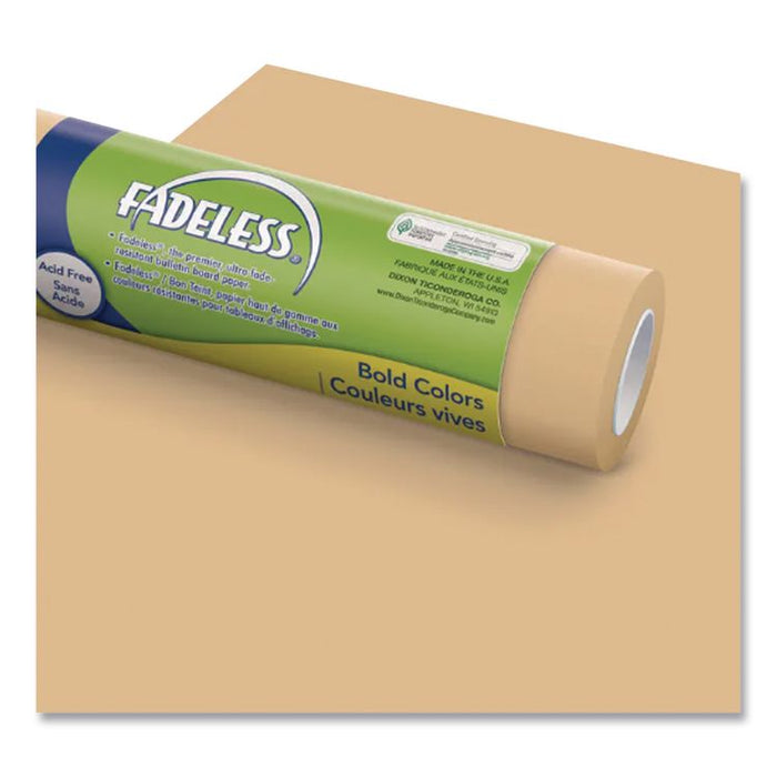 Fadeless Paper Roll, 50 lb Bond Weight, 48" x 50 ft, Tan