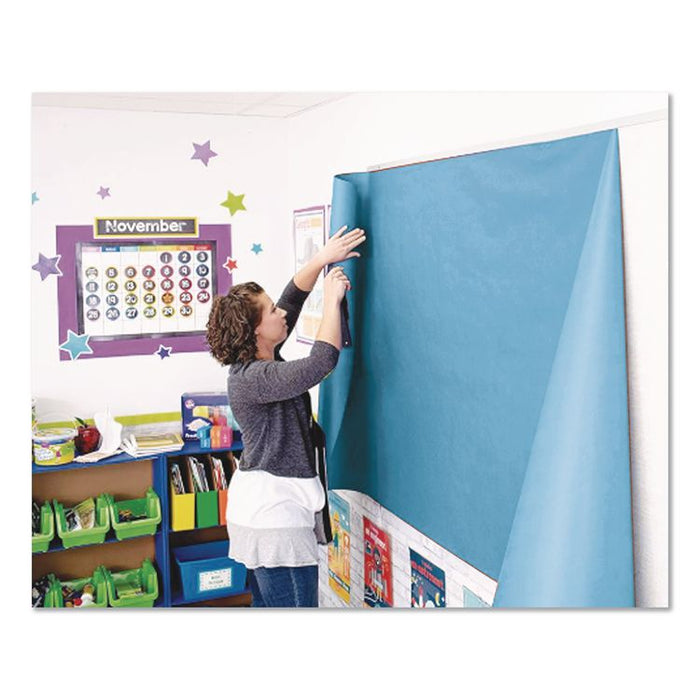 Rainbow Duo-Finish Colored Kraft Paper, 35 lb Wrapping Weight, 36" x 1,000 ft, Brite Blue