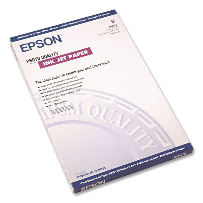 Matte Presentation Paper, 4.9 mil, 11 x 17, Matte Bright White, 100/Pack