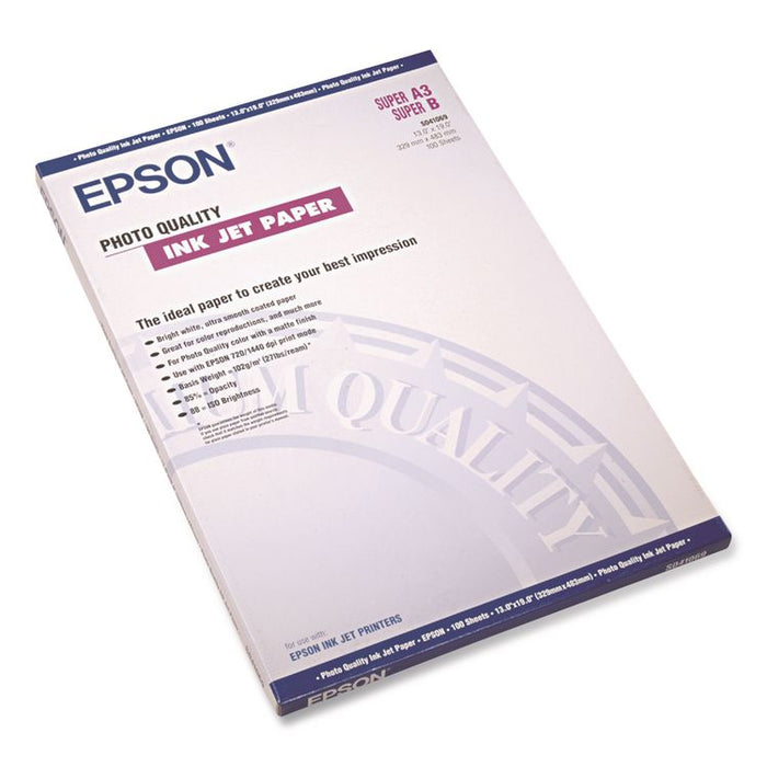 Matte Presentation Paper, 4.9 mil, 13 x 19, Matte Bright White, 100/Pack