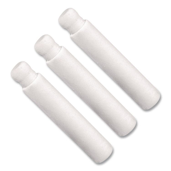 Eraser Refills for Pentel Side FX and Twist-Erase Pencils, Cylindrical Rod, White, 3/Tube
