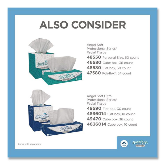 Angel Soft ps Premium Facial Tissue in Cube Box, 2-Ply, White, 96 Sheets/Box, 36 Boxes/Carton