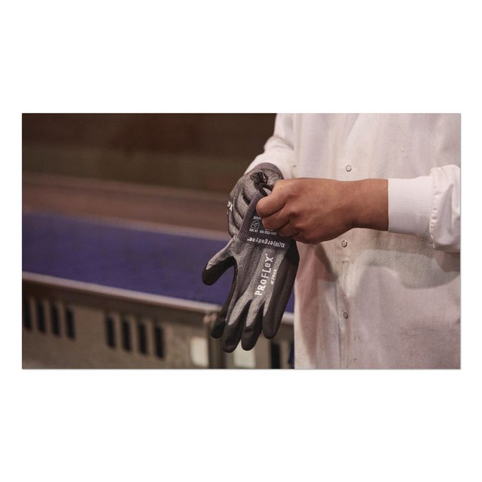 ProFlex 7043 ANSI A4 Nitrile Coated CR Gloves, EN388: 4X42D, 10" Long, XX-Small (5), Gray, Pair