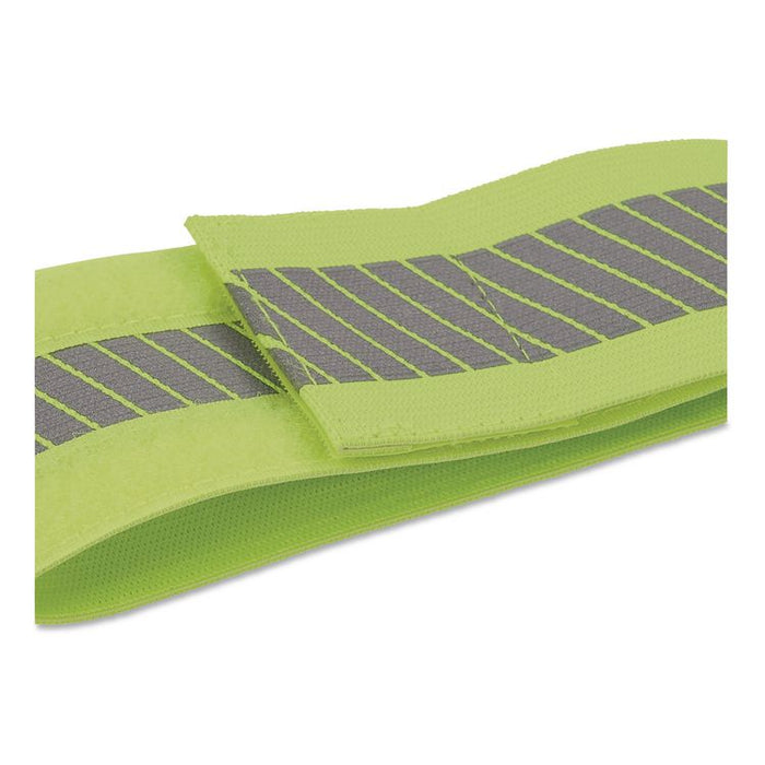 GloWear 8100 Hi-Vis Arm/Leg Band with Hook and Loop, Large/X-Large, Lime, 2/Pack