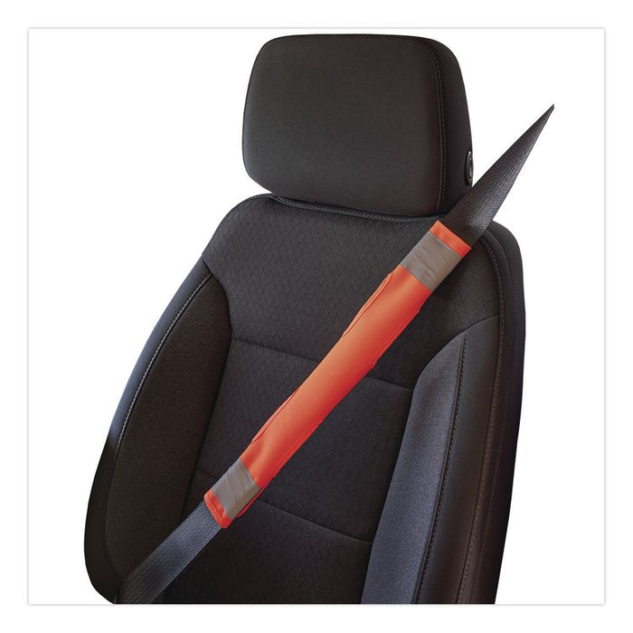 GloWear 8105 Hi-Vis Seat Belt Cover, 2.17" x 16.54", Orange