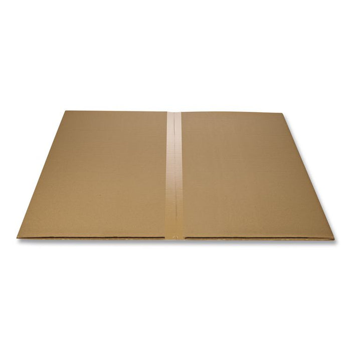 Non-Studded Chair Mat for Hard Floors, Rectangular, Straight Edges, 46" x 60", Clear