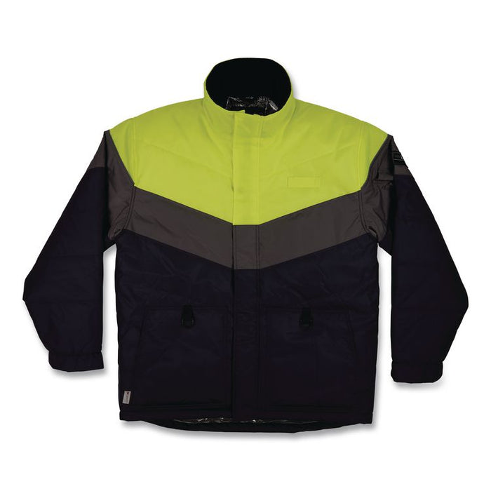 N-Ferno 6464 Insulated Freezer Jacket with AmpliFIRE Heat Reflective Lining, X-Small, Navy