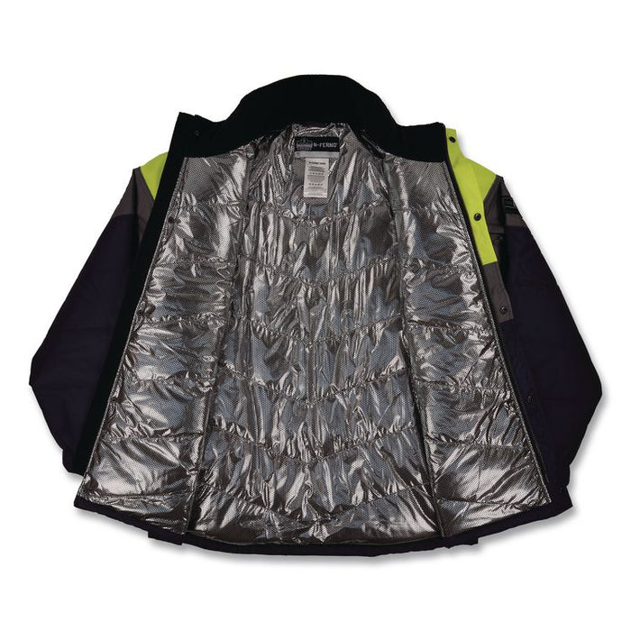 N-Ferno 6464 Insulated Freezer Jacket with AmpliFIRE Heat Reflective Lining, X-Large, Navy