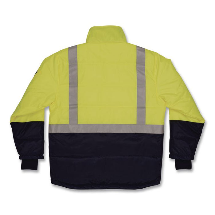 N-Ferno 6478 Class 2 Hi-Vis Freezer Jacket, Medium, Lime