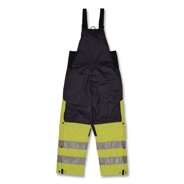 N-Ferno 6479 Hi-Vis Freezer Bib Overalls, X-Small, Lime