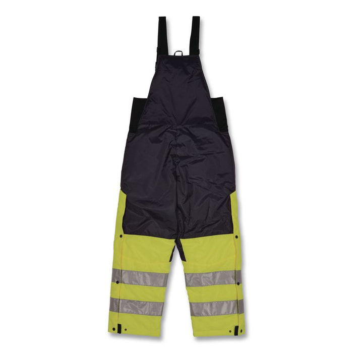 N-Ferno 6479 Hi-Vis Freezer Bib Overalls, Medium, Lime