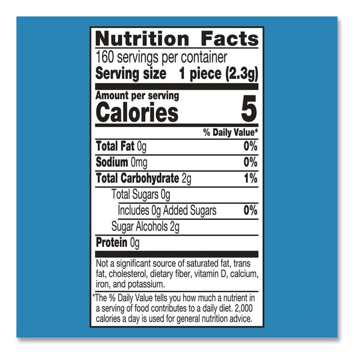 Ice Cubes Peppermint Sugar-Free Gum, Peppermint, 40 Cubes/Bottle, 4 Bottles/Carton