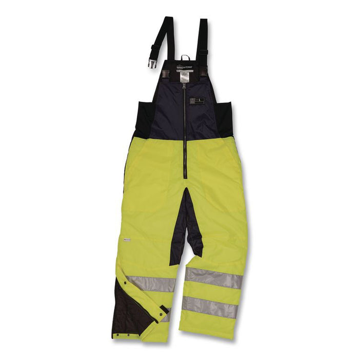 N-Ferno 6479 Hi-Vis Freezer Bib Overalls, 5X-Large, Lime
