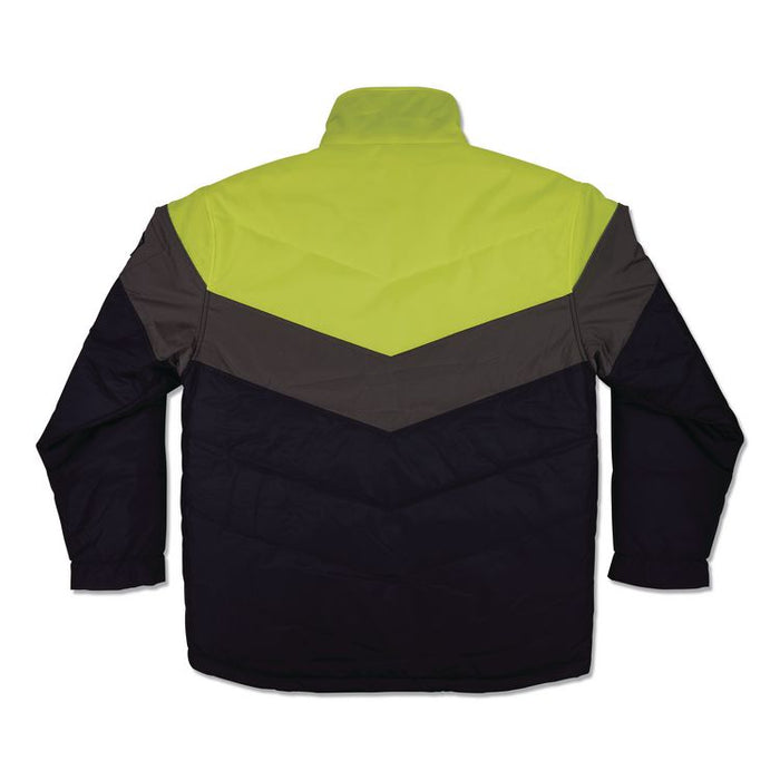 N-Ferno 6464 Insulated Freezer Jacket with AmpliFIRE Heat Reflective Lining, 5X-Large, Navy