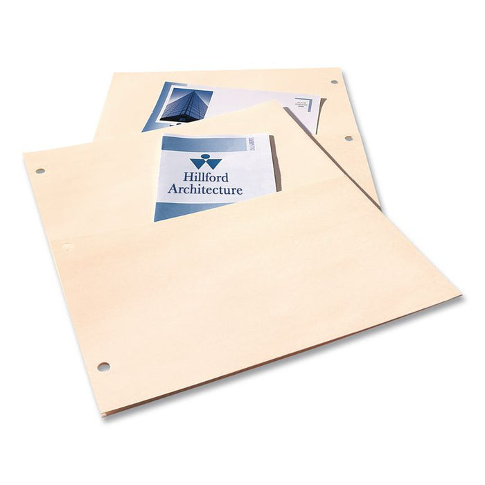 Untabbed Double Pocket Dividers, 9.19 x 11, Manila, 5/Pack