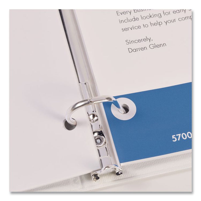 Hole Reinforcement Labels, 0.25 dia, White, 560/Pack