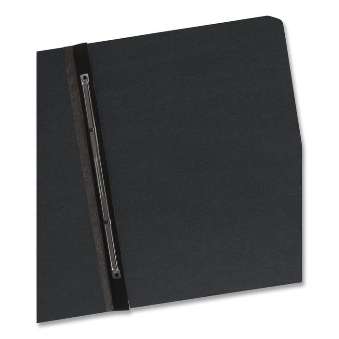 Prong Fastener Pressboard Report Cover, Two-Piece Prong Fastener, 3" Capacity, 8.5 x 11, Black/Black, 25/Box